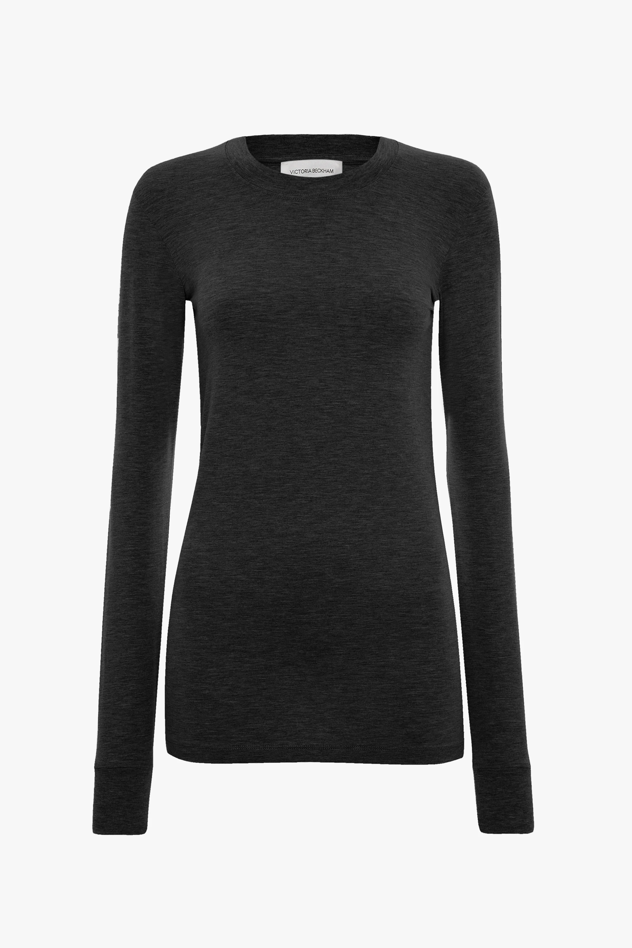 Long Sleeve T-Shirt In Black - Image 5