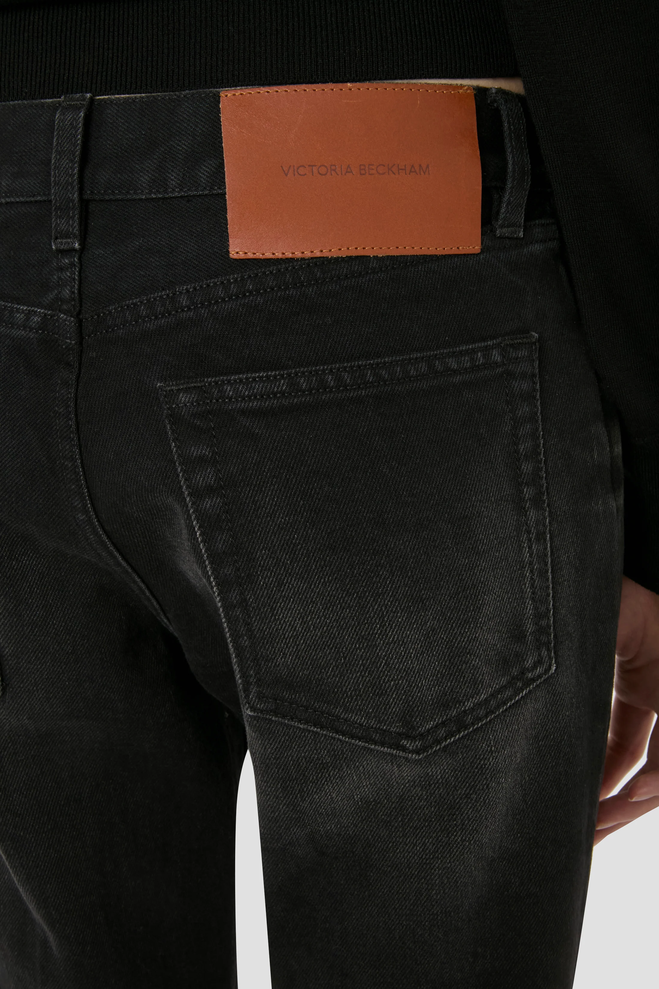 Low Waist Jean In Washed Black - Image 3