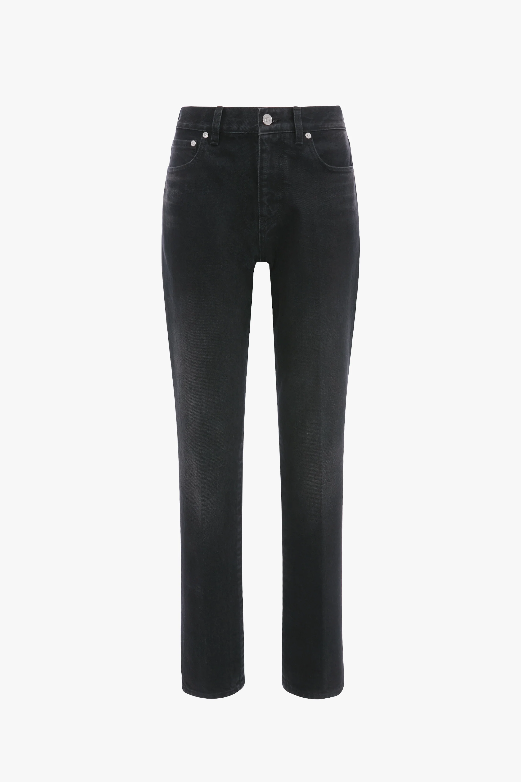 Low Waist Jean In Washed Black - Image 5