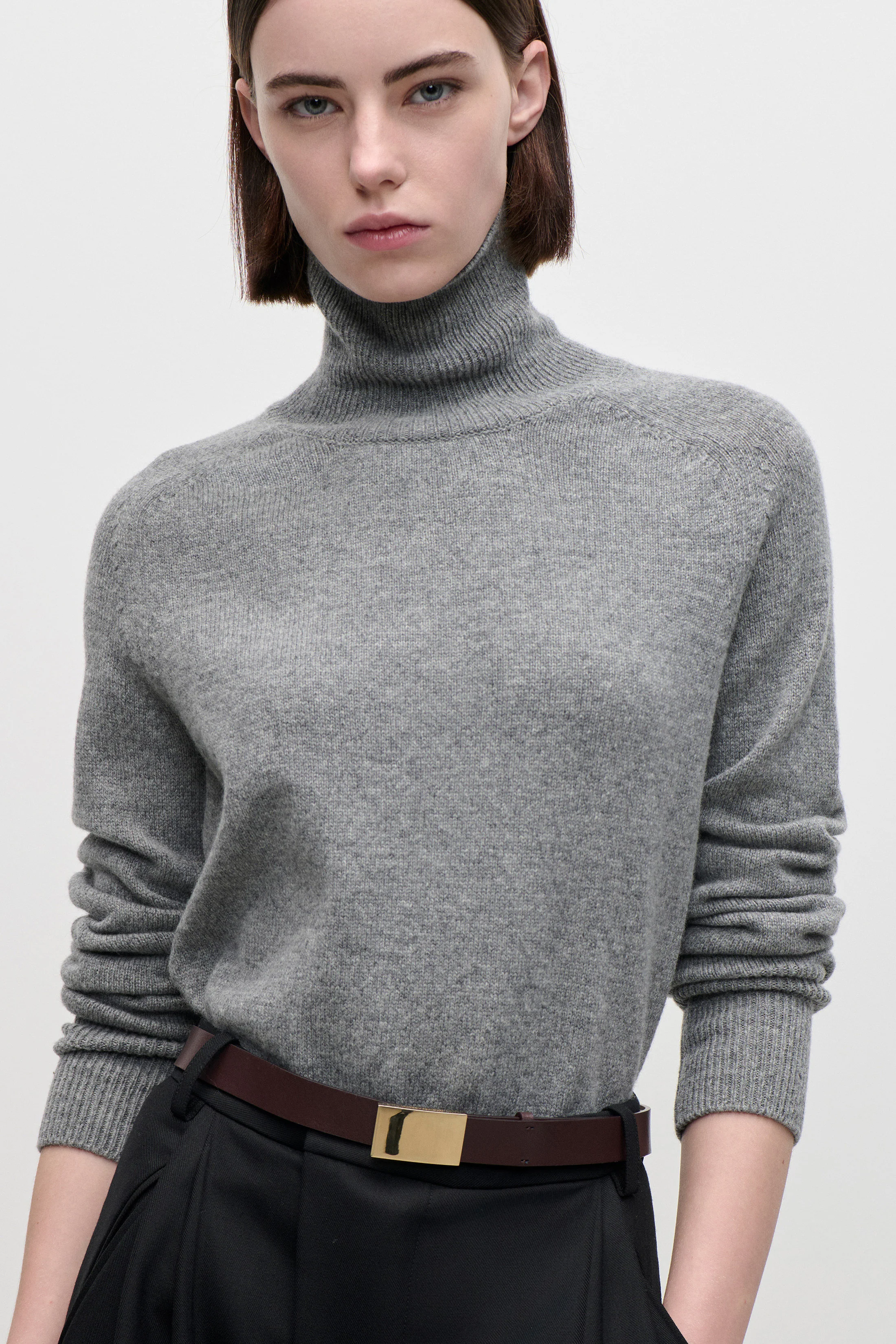 Marie Jumper In Grey Marl - Image 4