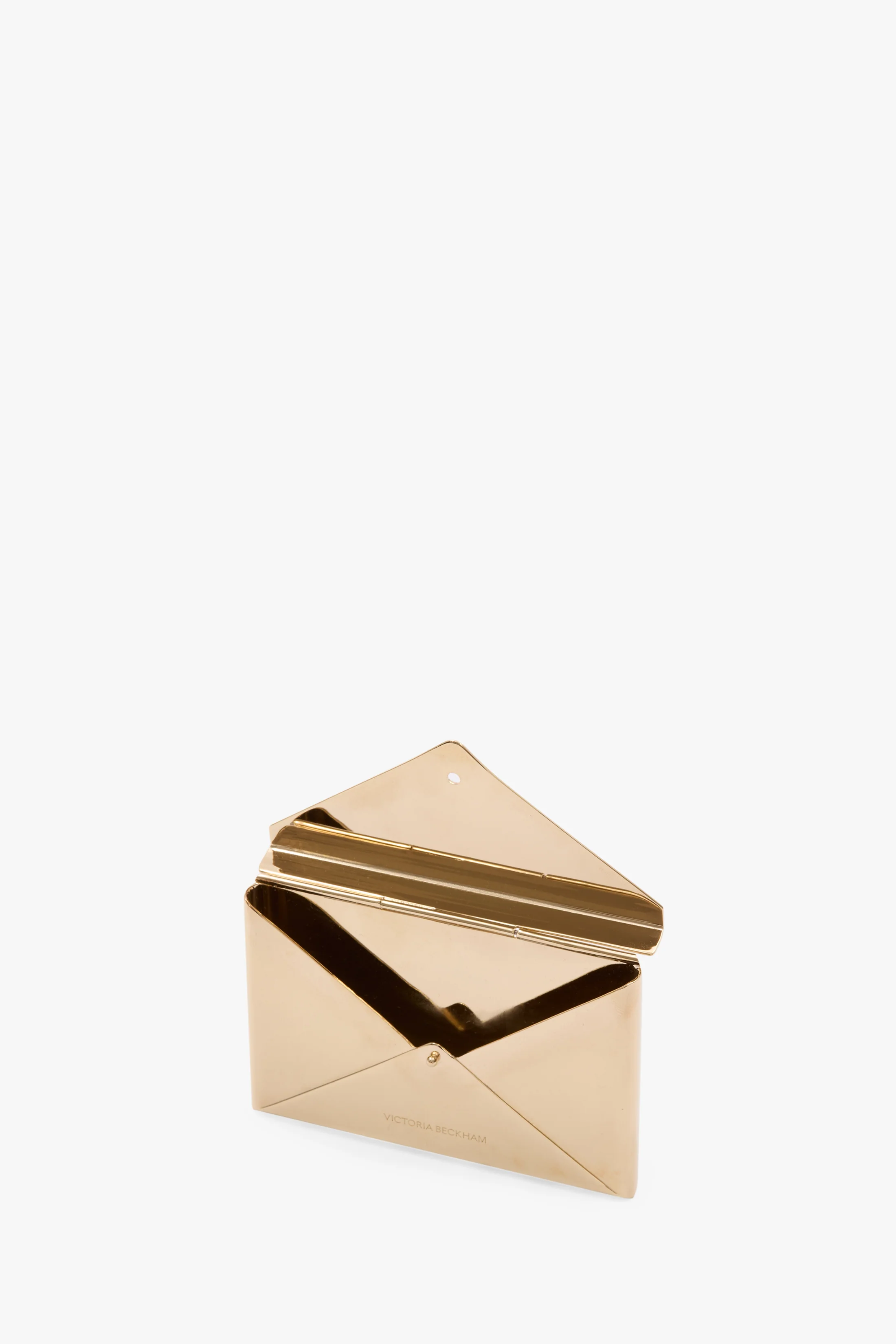 Envelope Card Holder In Gold - Image 4