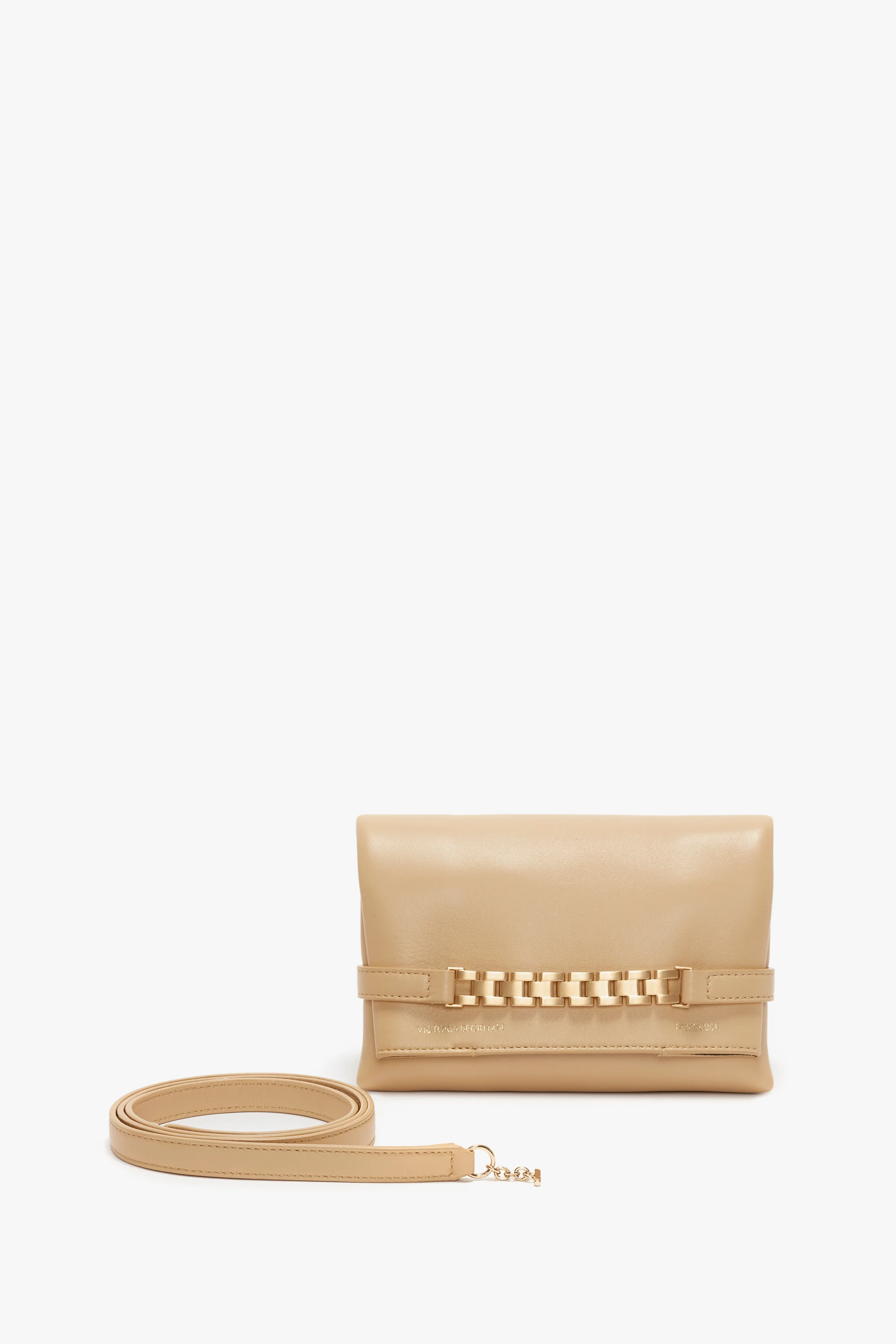 Mini Chain Pouch In Sesame - Image 10