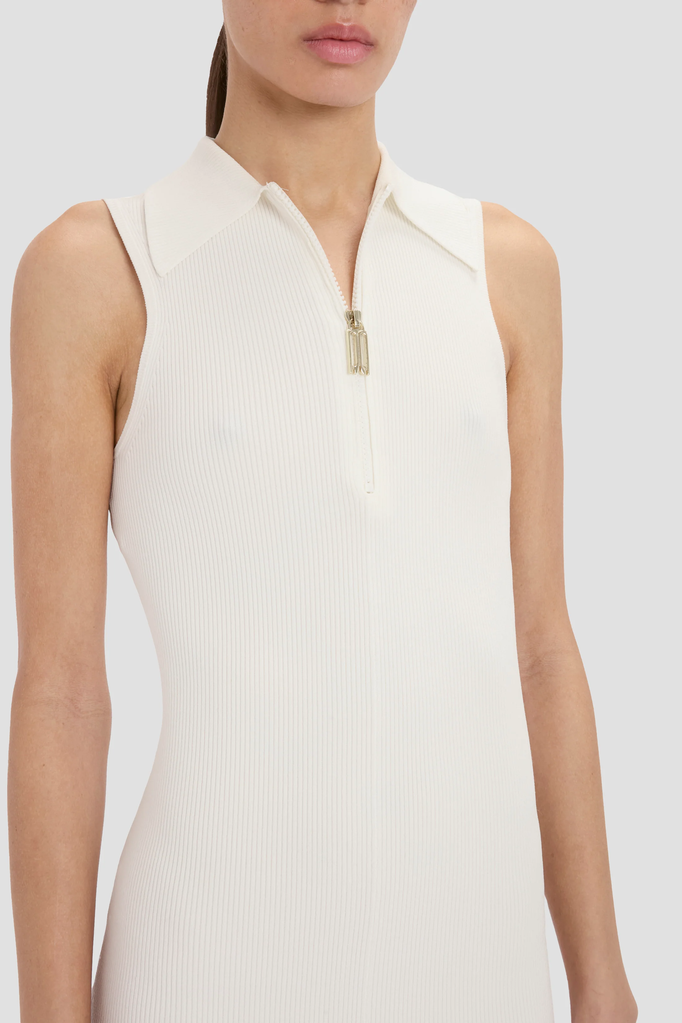 Mira Midi Dress In White - Image 3