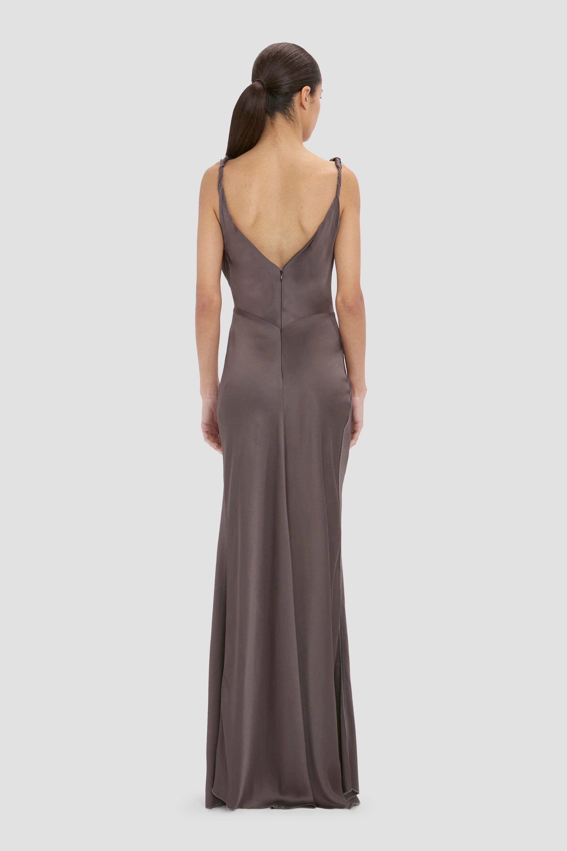 Posy Gown In Grey - Image 4