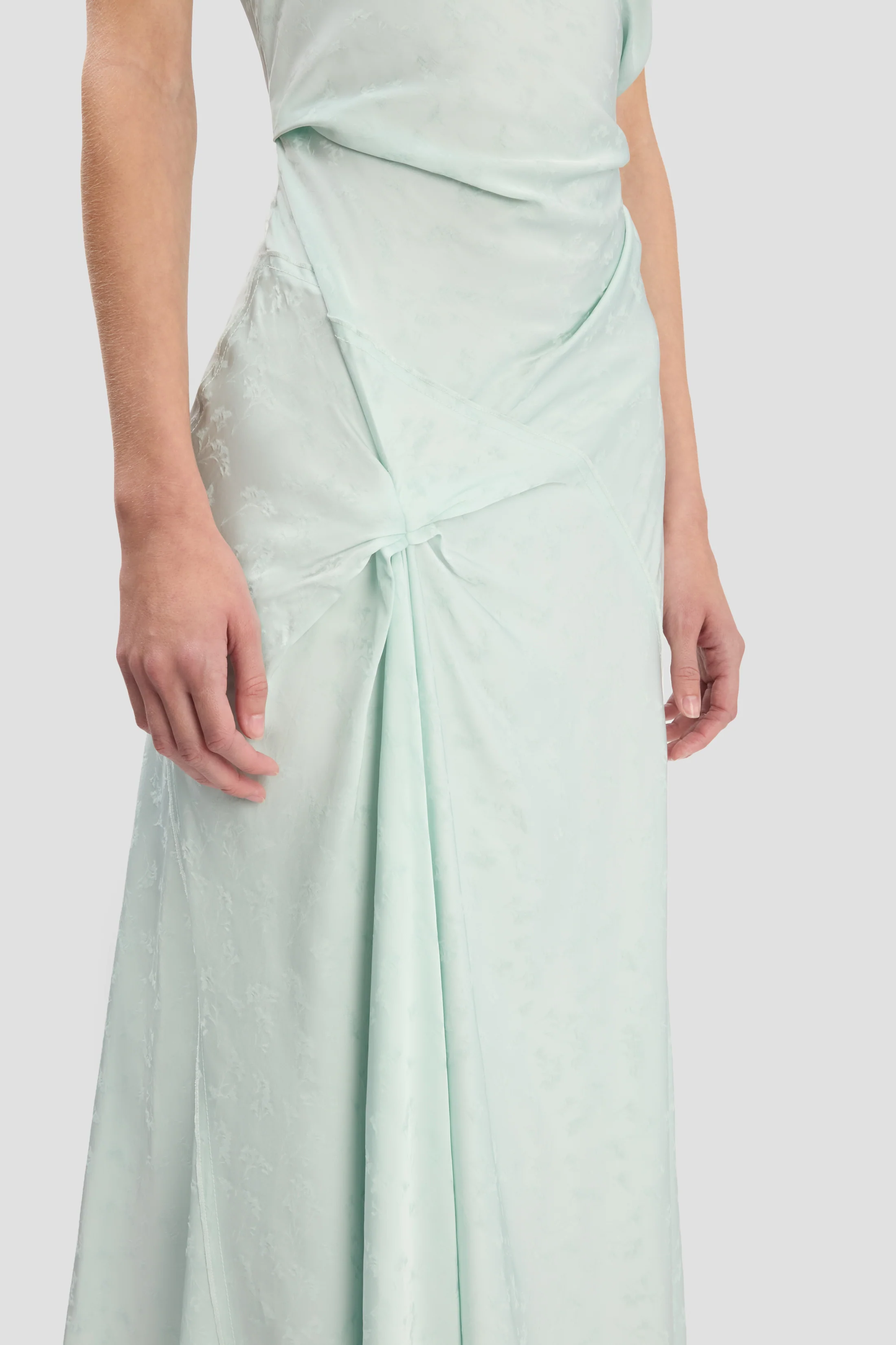 Posy Midi Dress In Aquamarine - Image 3