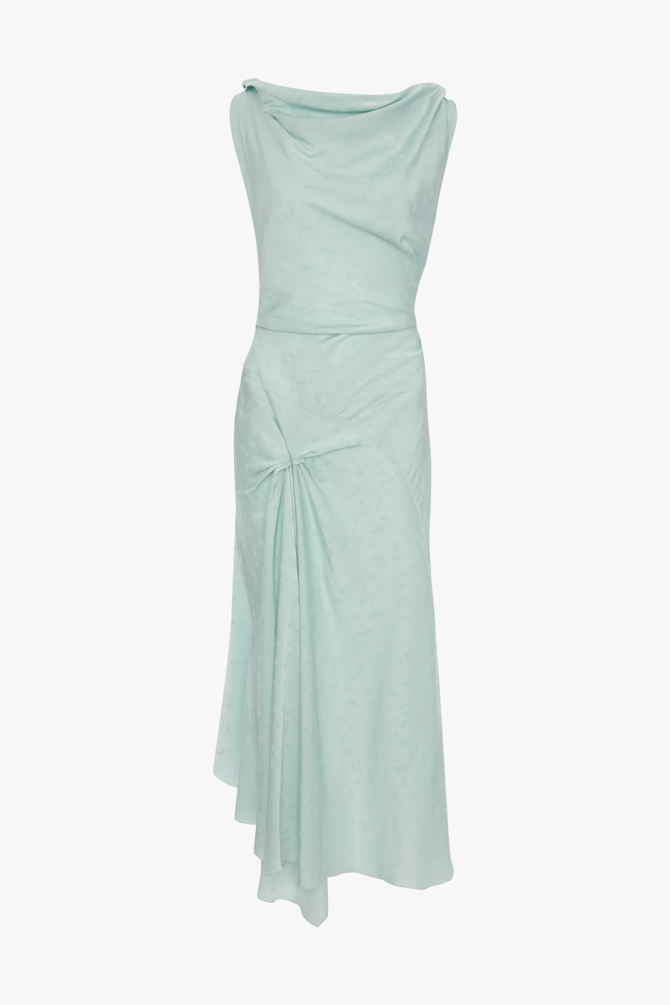 Posy Midi Dress In Aquamarine - Image 5