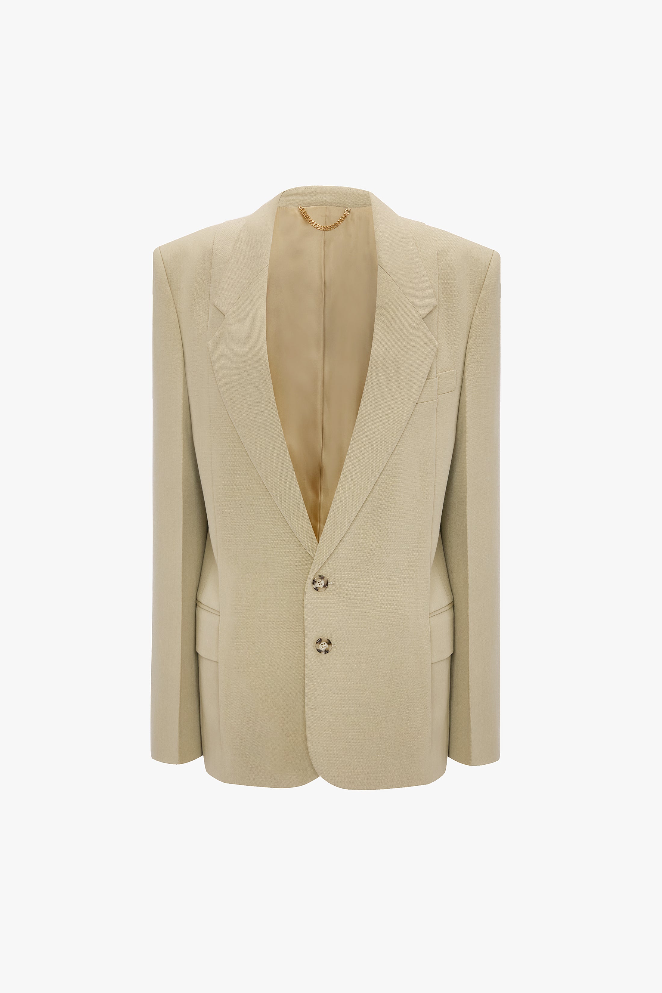 Pressed Jacket In Beige - Image 5