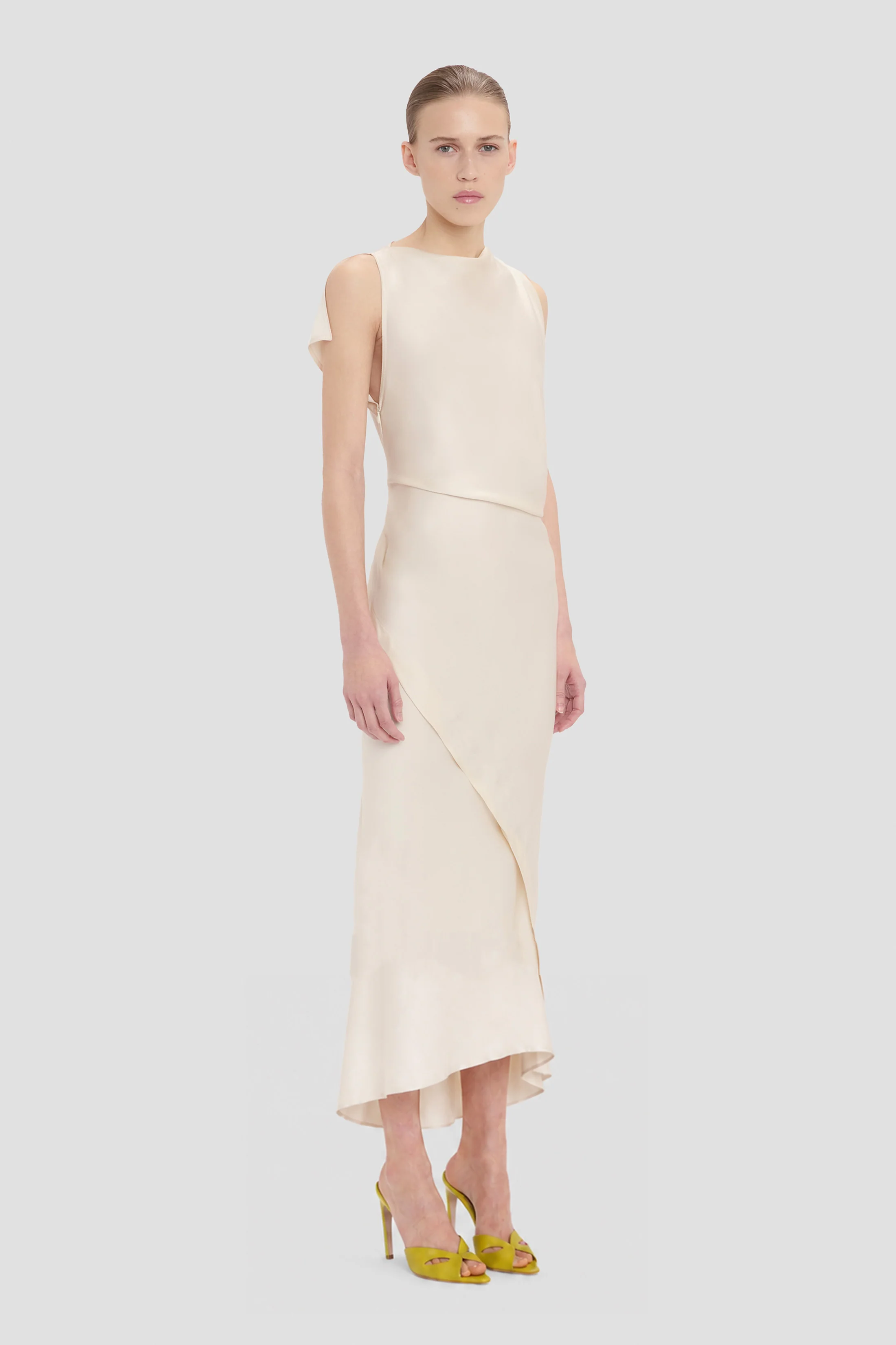 Kyra Midi Dress In Ivory - Image 2