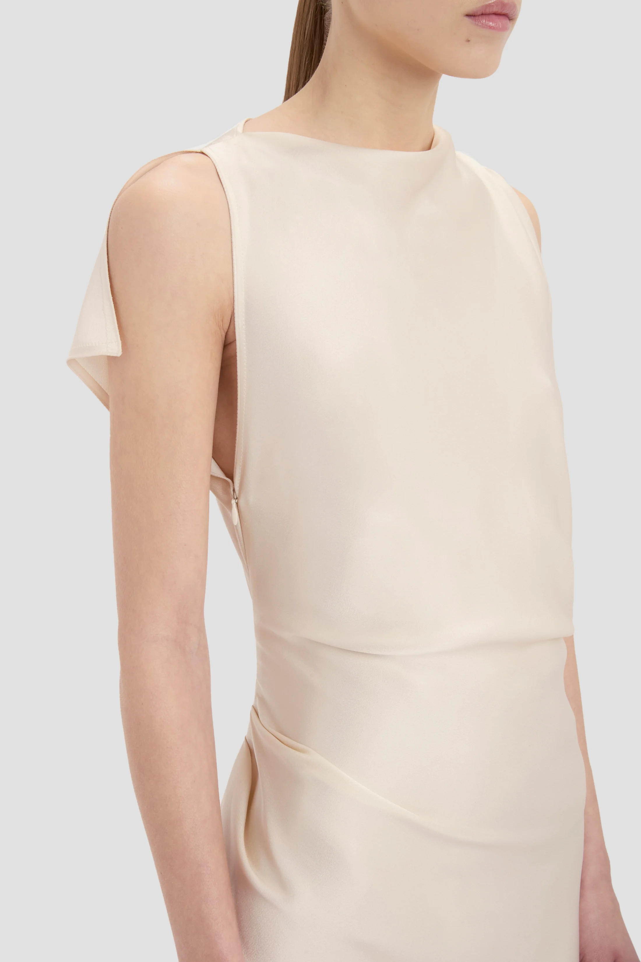 Kyra Midi Dress In Ivory - Image 3