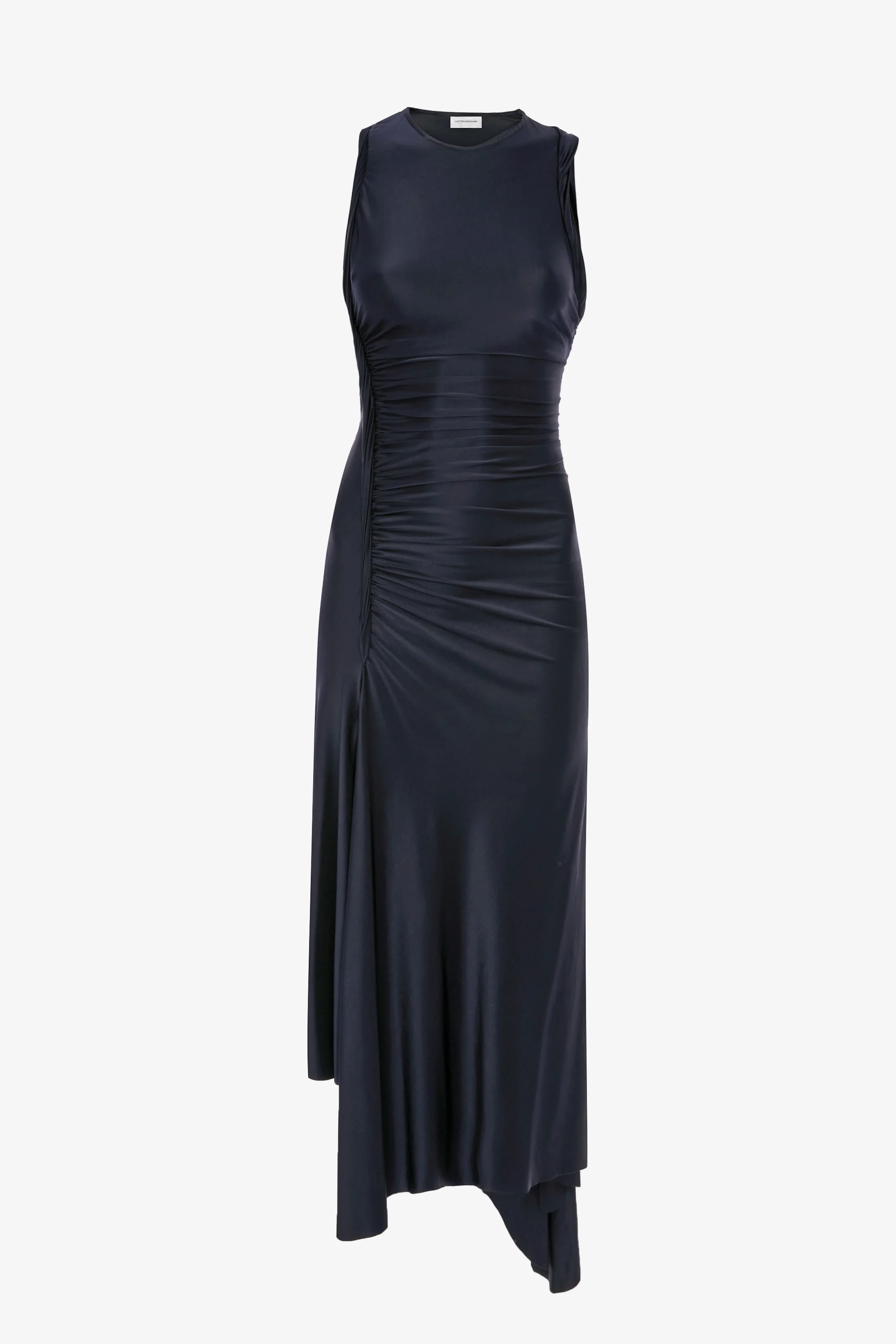 Twist Dress In Navy - Image 6
