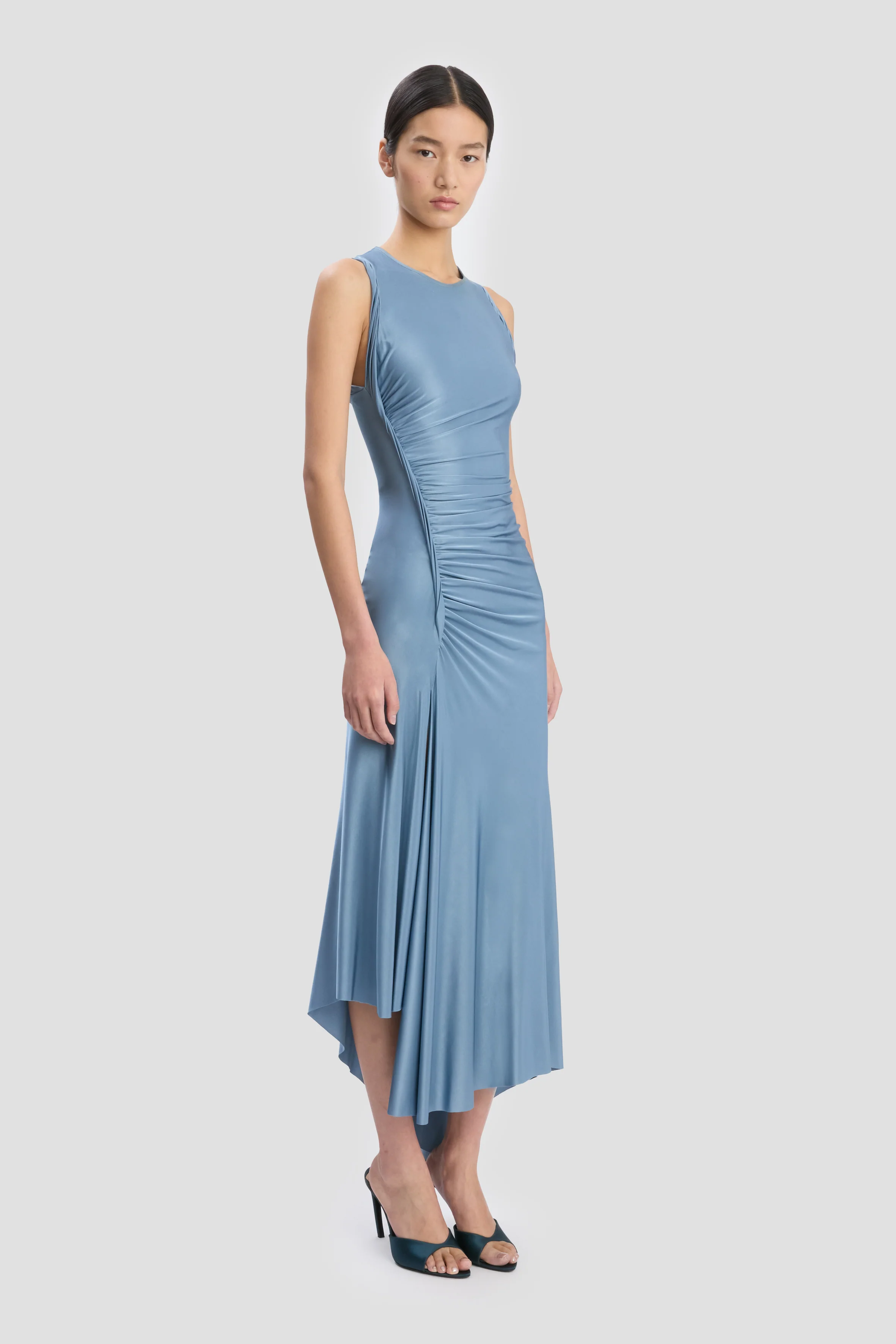 Twist Dress In Stone - Image 3