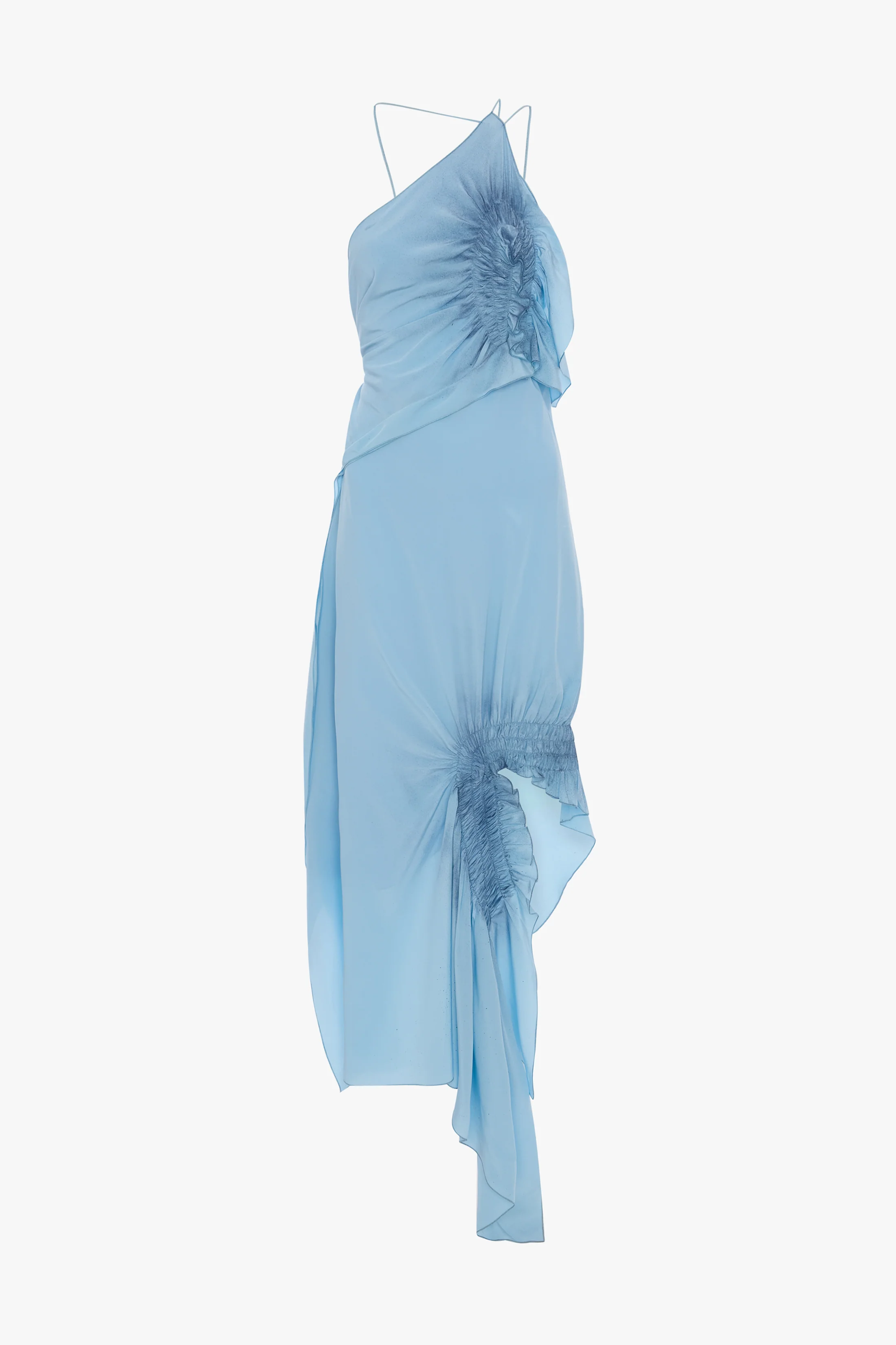 Smocked Halter Dress In Ionian Blue - Image 5