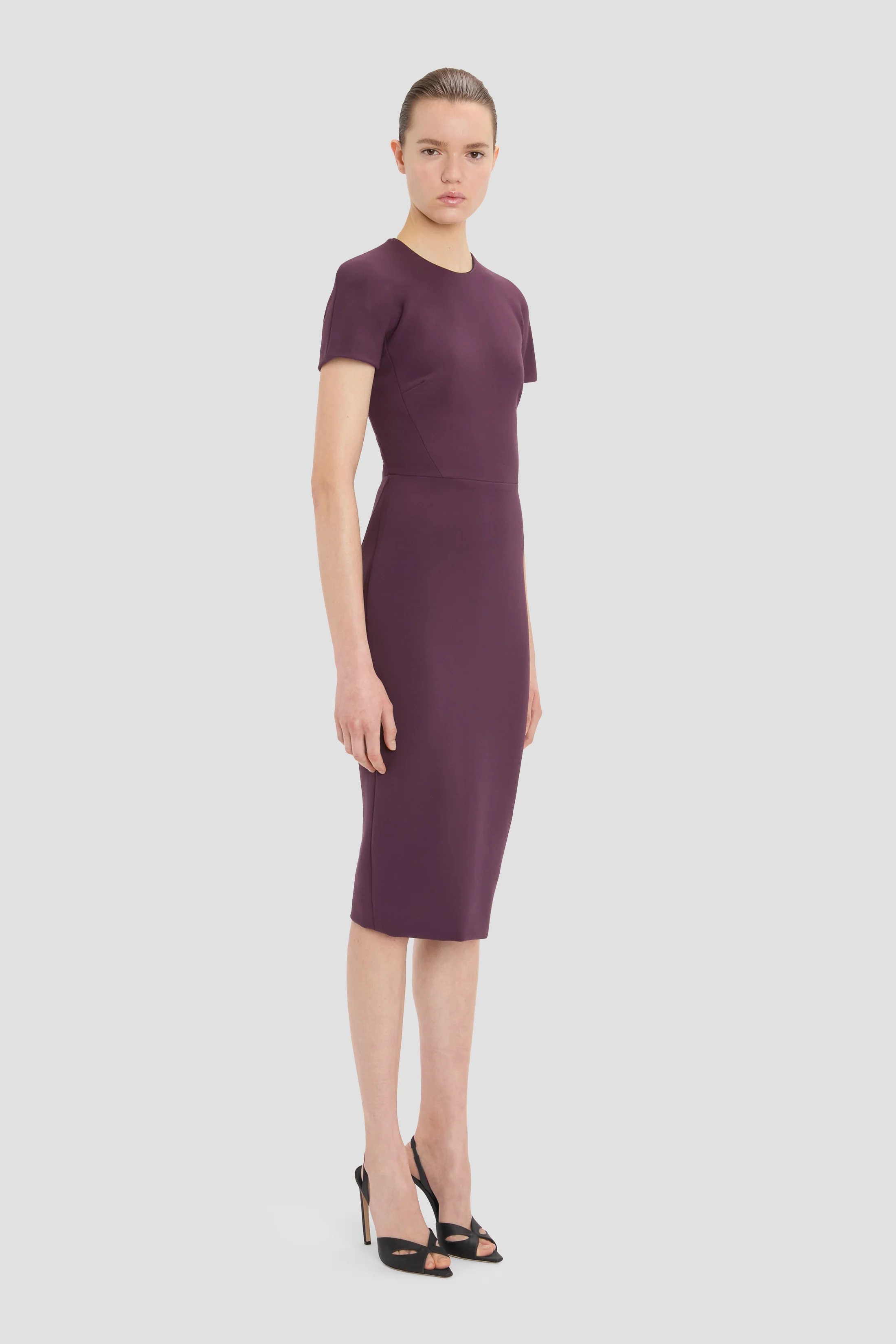 Claude Midi Dress In Fig - Image 2