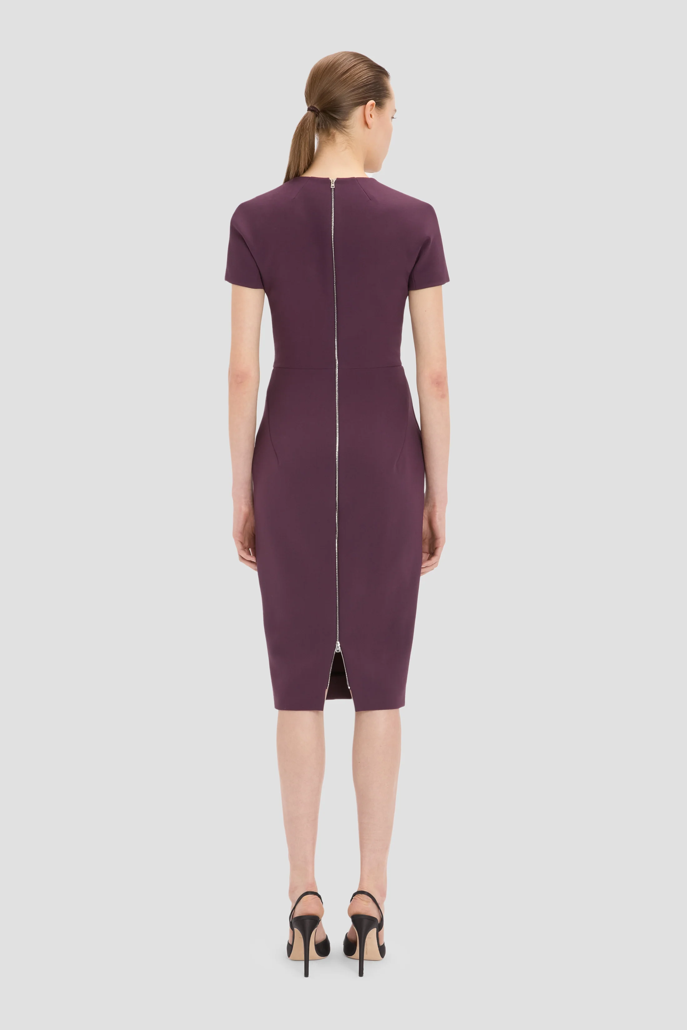 Claude Midi Dress In Fig - Image 4