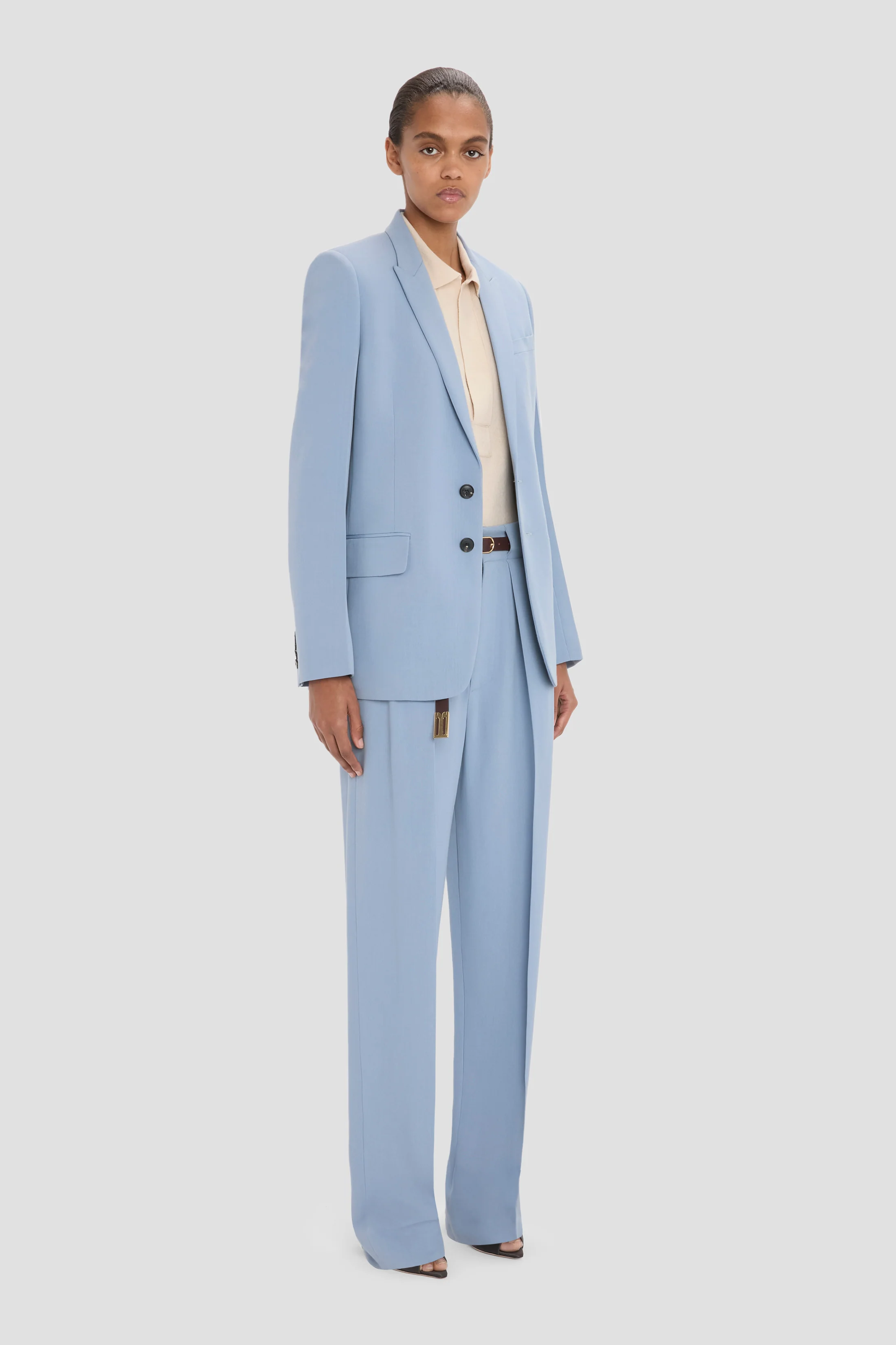 Tailored Jacket In Blue - Image 3