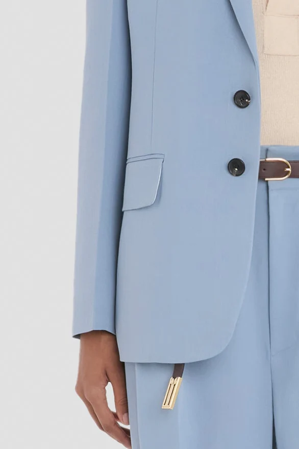 Tailored Jacket In Blue - Image 4