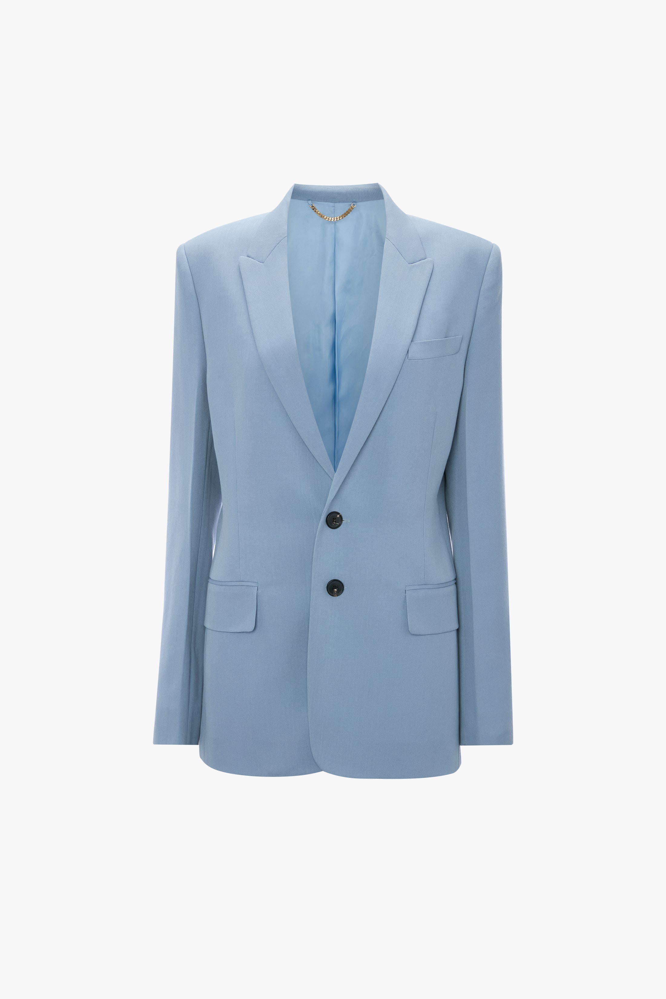 Tailored Jacket In Blue - Image 6