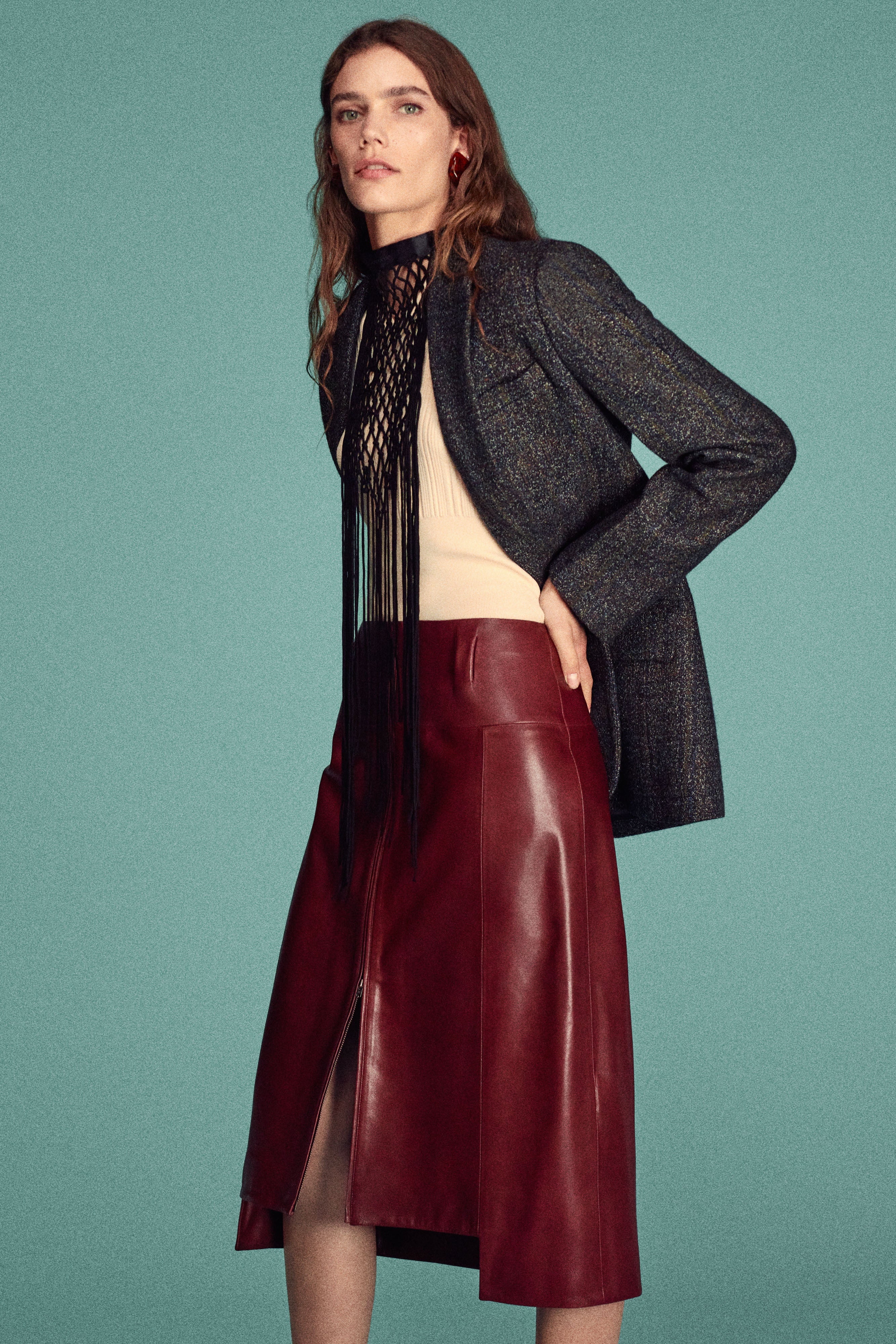 Tailored Jacket In Grey Melange - Image 2