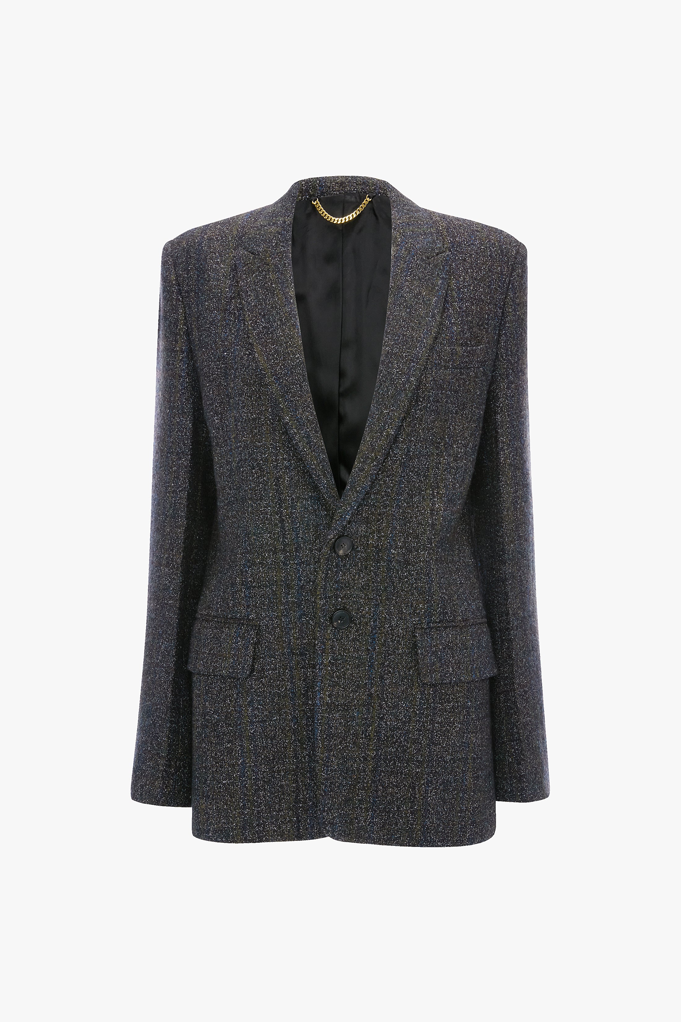 Tailored Jacket In Grey Melange - Image 6