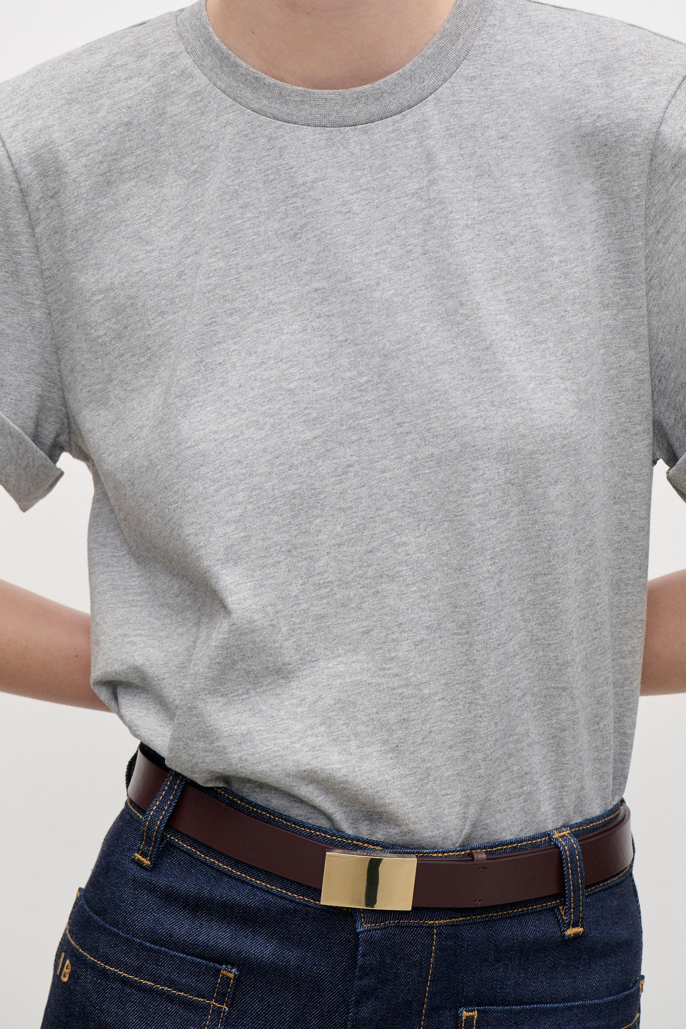Tilly T-Shirt In Grey Marl - Image 4