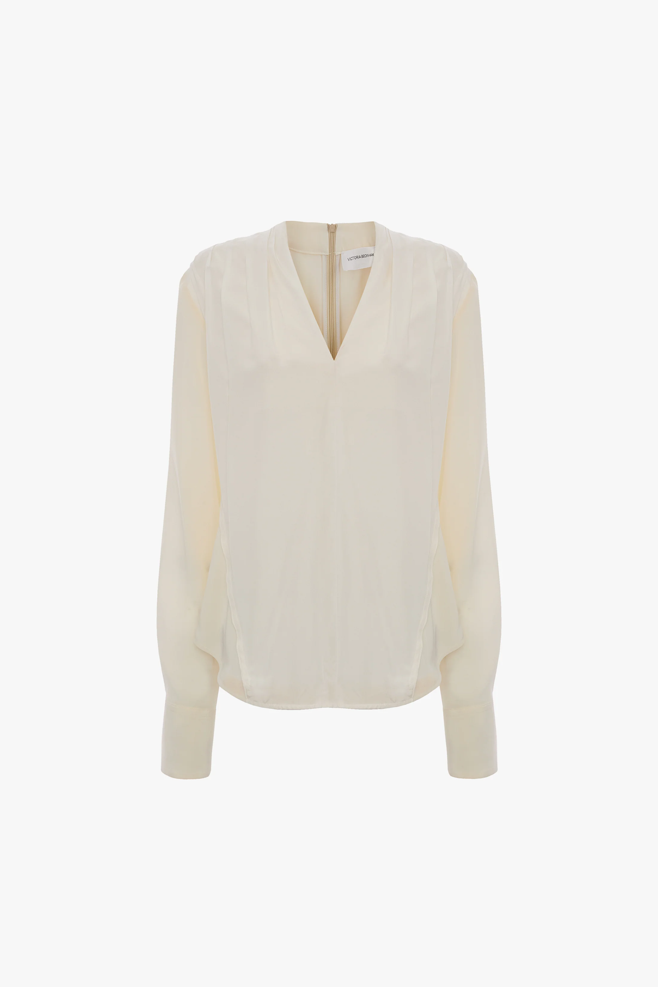 V-Neck Top In Ivory - Image 6