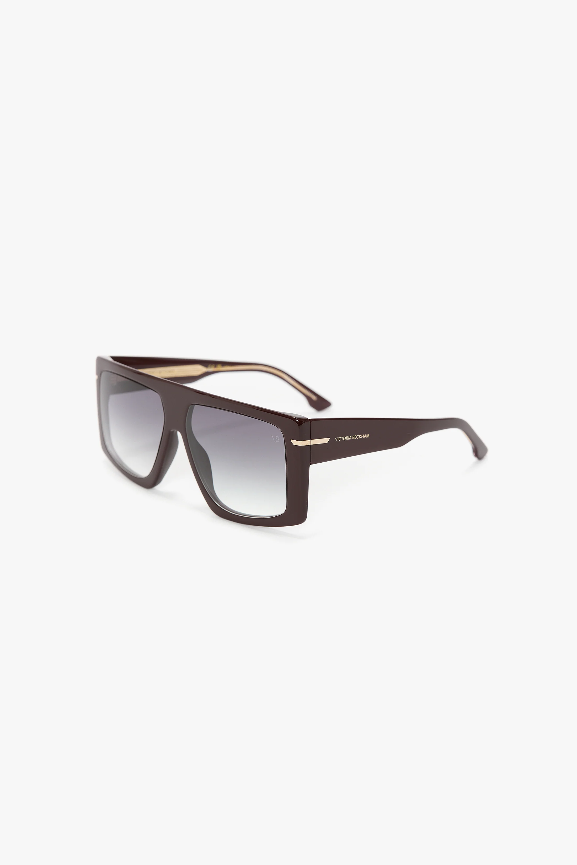 Oversized Flat Top Frame In Burgundy - Image 3