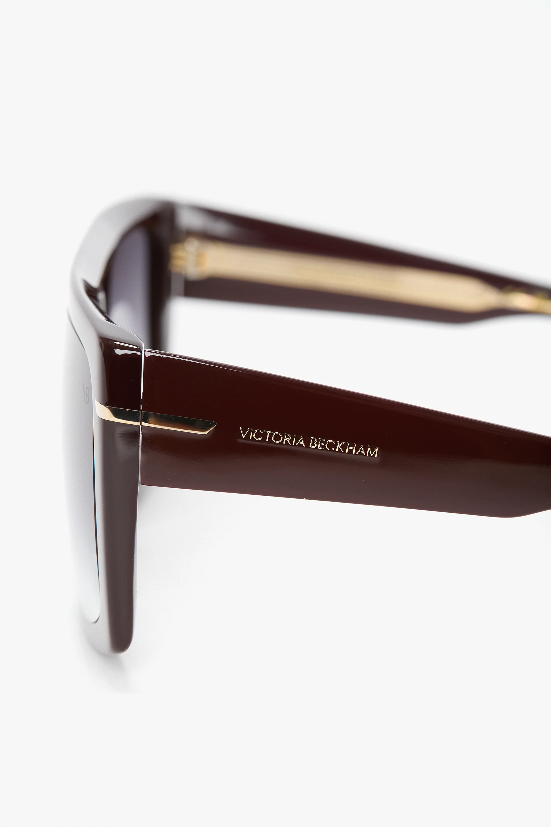 Oversized Flat Top Frame In Burgundy - Image 5
