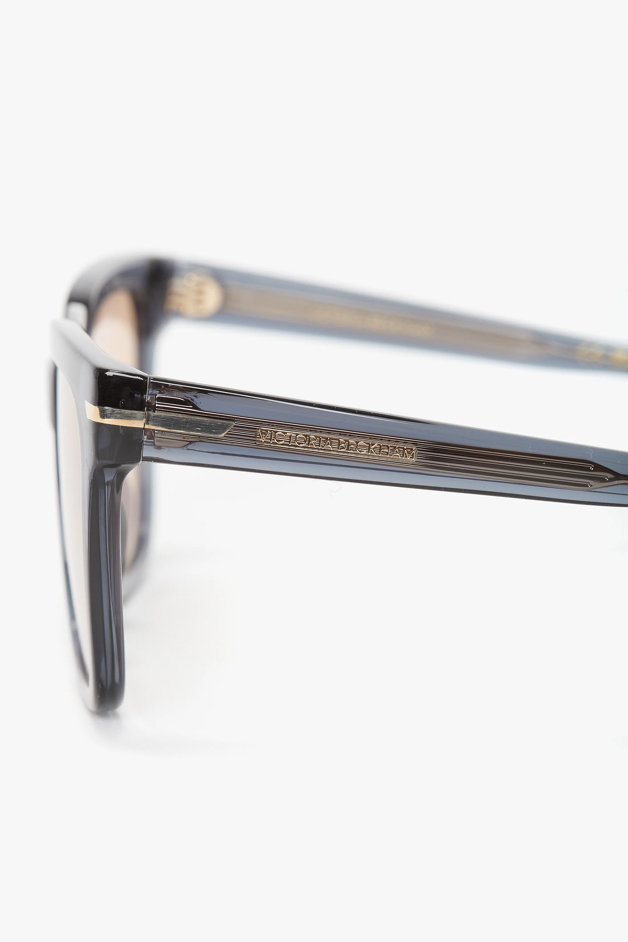 Oversized Acetate Sunglasses In Transparent Blue - Image 5