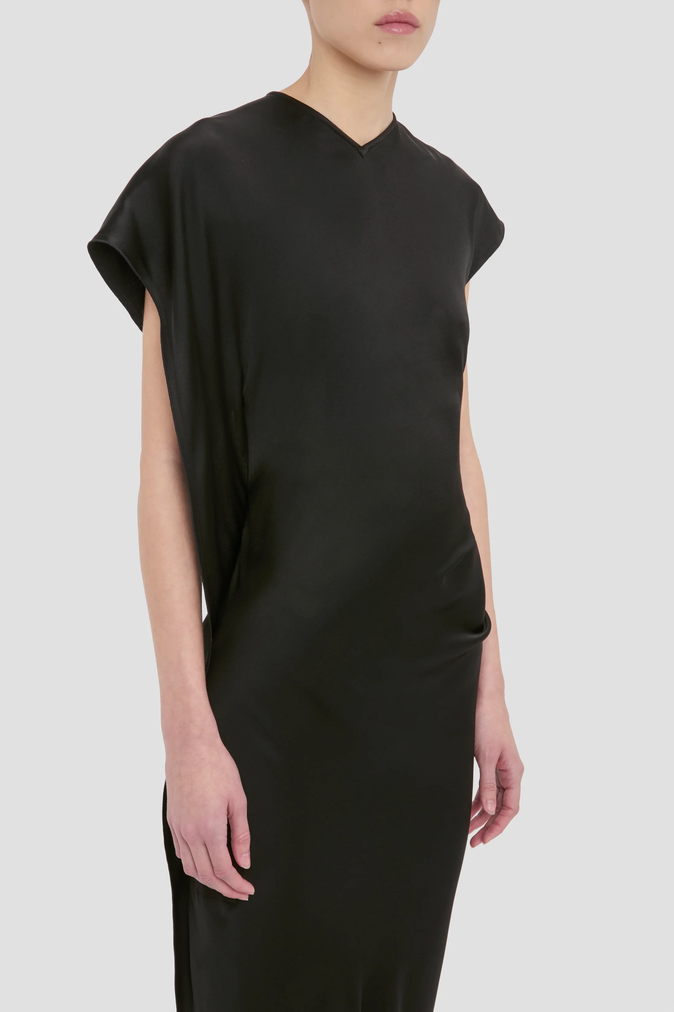 Victoria Midi Dress In Black - Image 3