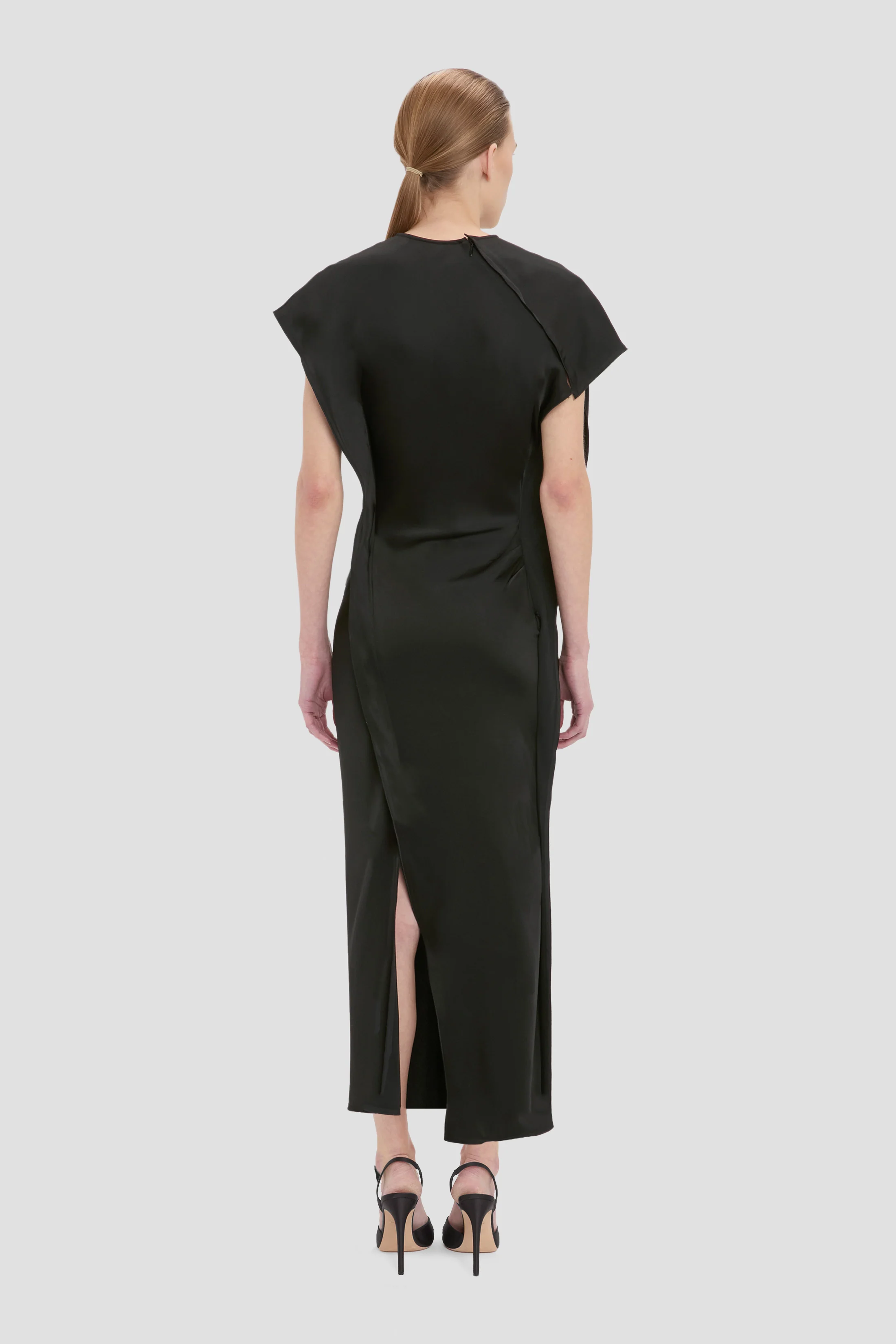 Victoria Midi Dress In Black - Image 4