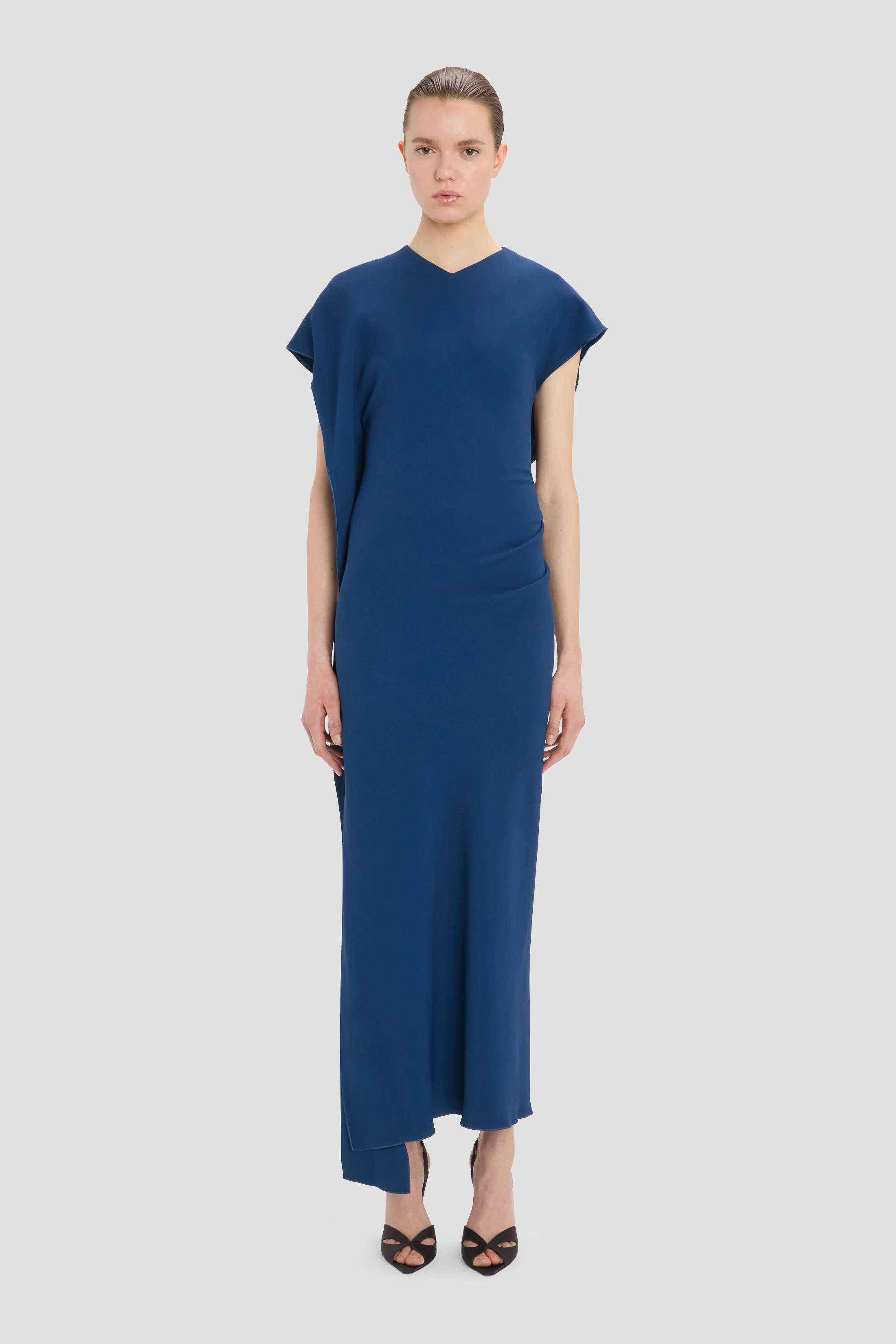 Victoria Midi Dress In Blue