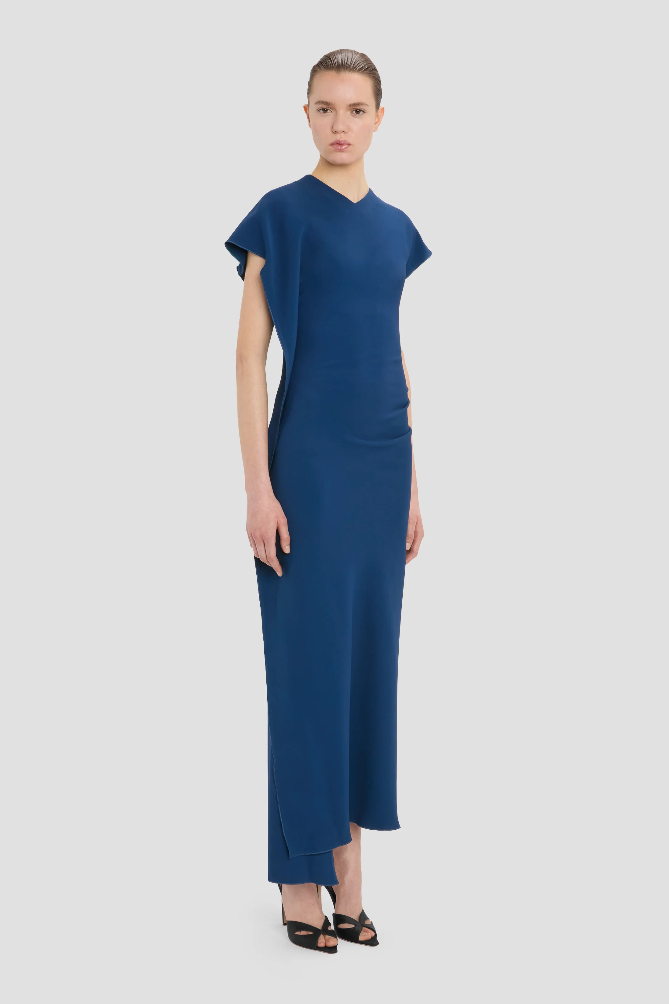 Victoria Midi Dress In Blue - Image 2