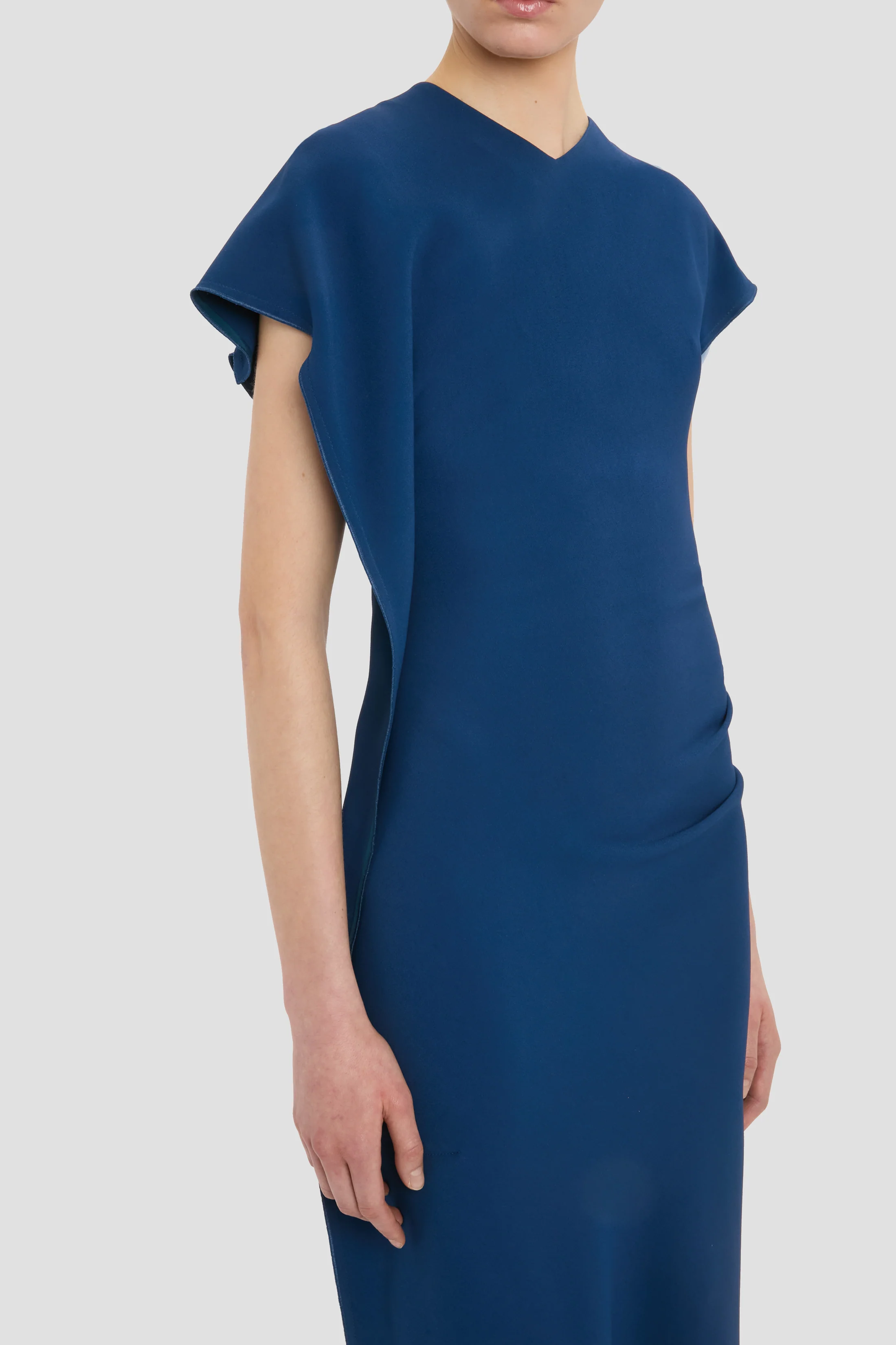 Victoria Midi Dress In Blue - Image 3