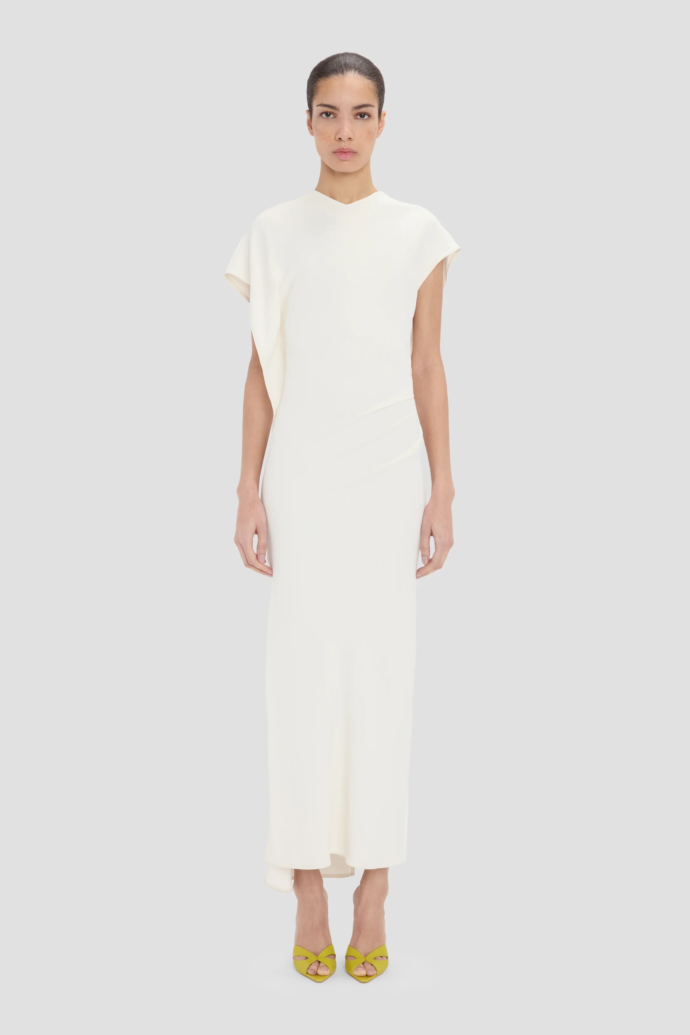 Victoria Midi Dress In Ivory