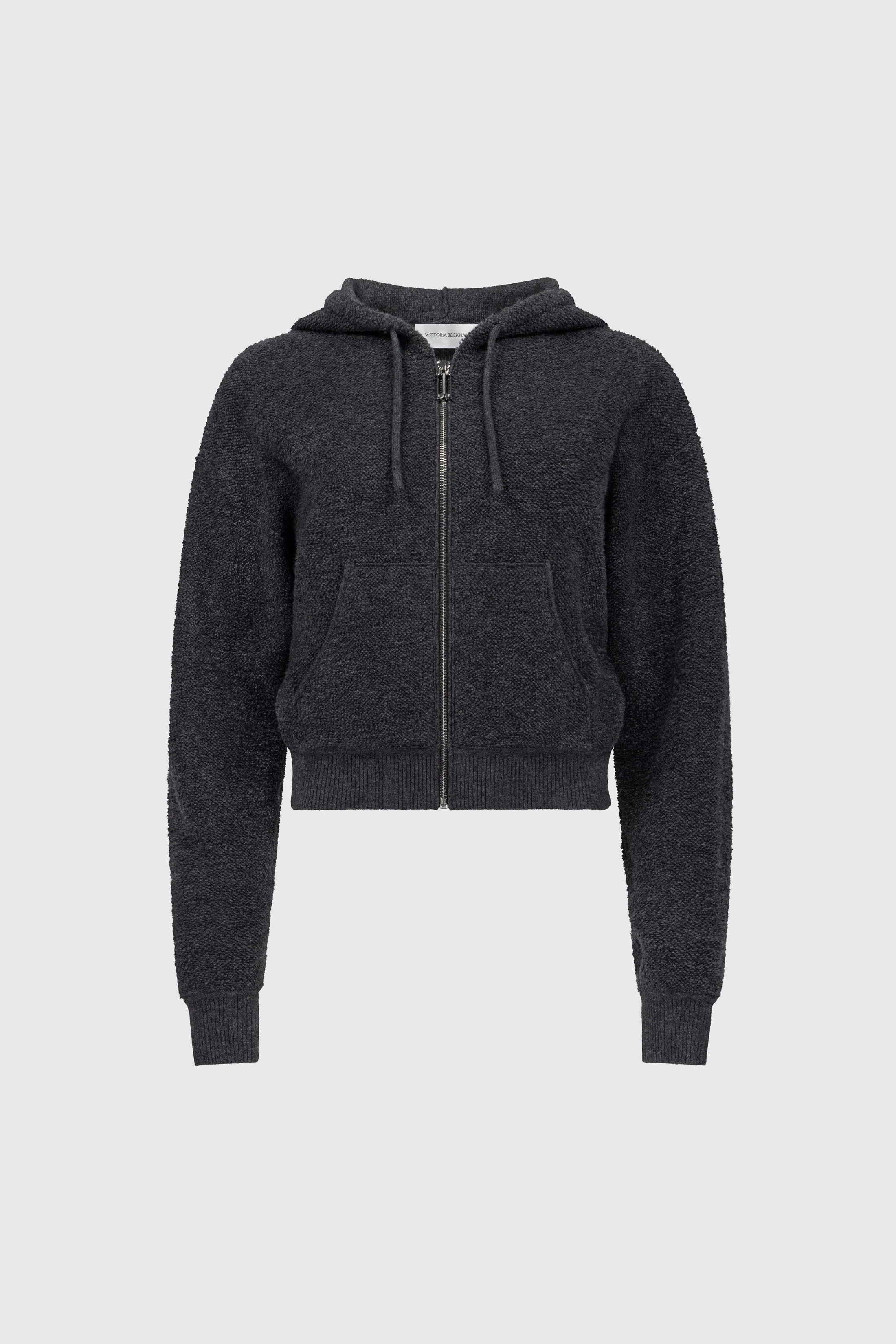 Isla Zipped Hoodie In Dark Grey - Image 6